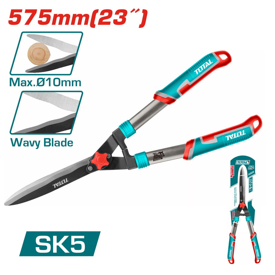 Industrial SK5 Wavy-Blade Hedge Shear 575mm(23") - Teflon Coated