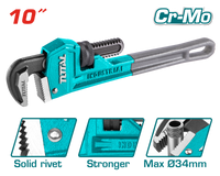 Industrial Ductile Iron Pipe Wrench 10" (Ø34mm Capacity)