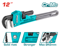 Industrial Ductile Iron Pipe Wrench 12" (Ø42mm Capacity)