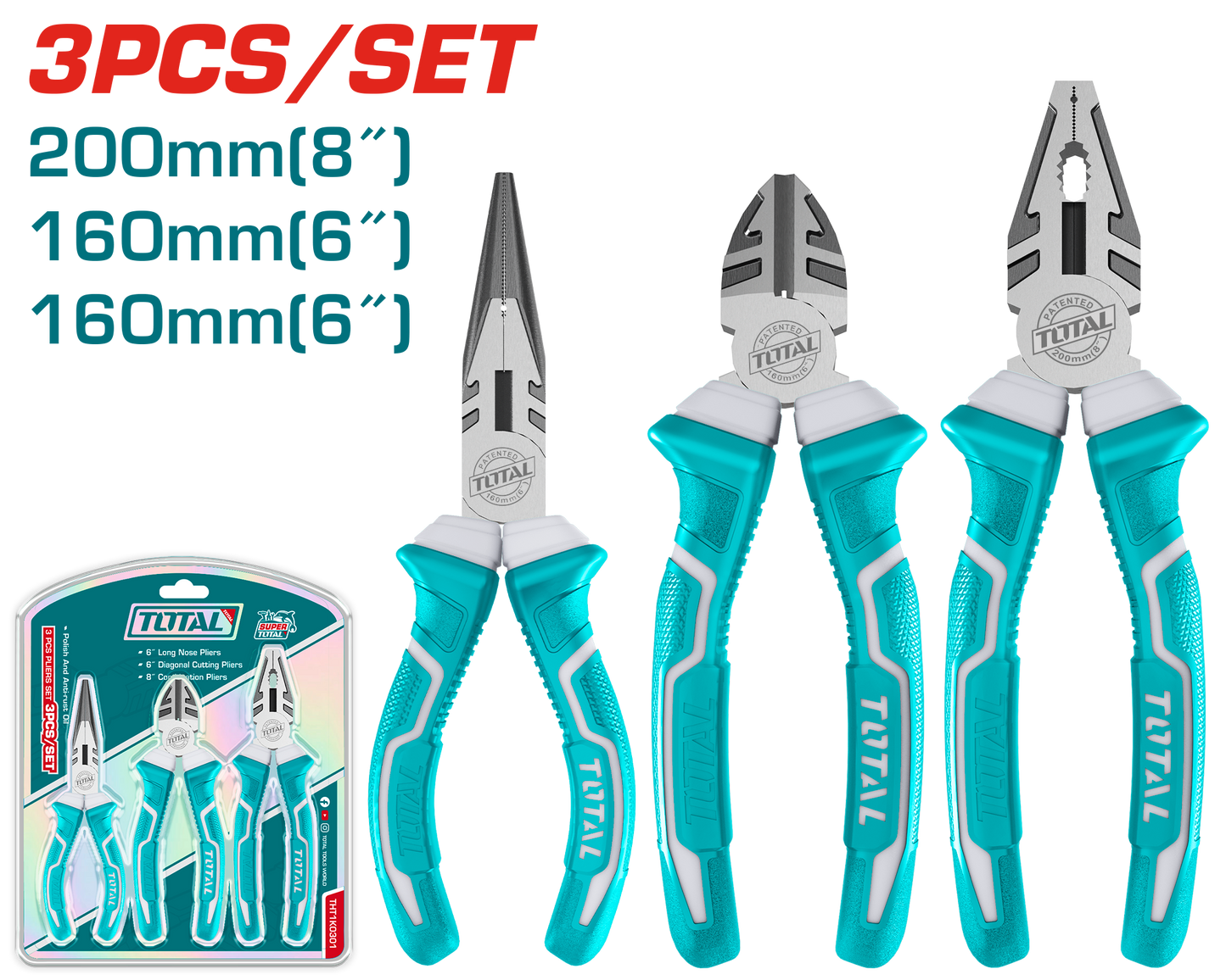 Balanced #55 Carbon Steel Plier Master Set (3 pieces)
