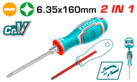 2 in 1 screwdriver set 6.35 x 160mm