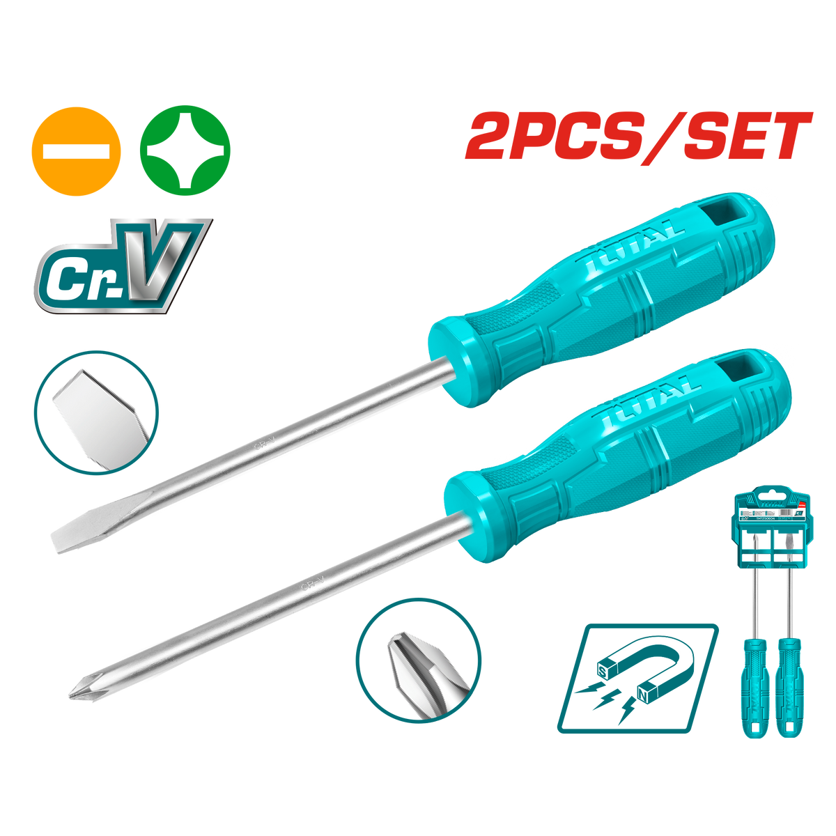 Slph Screwdriver Screwdriver Set SL6 + PH2 (2 Pieces) – Totaltool