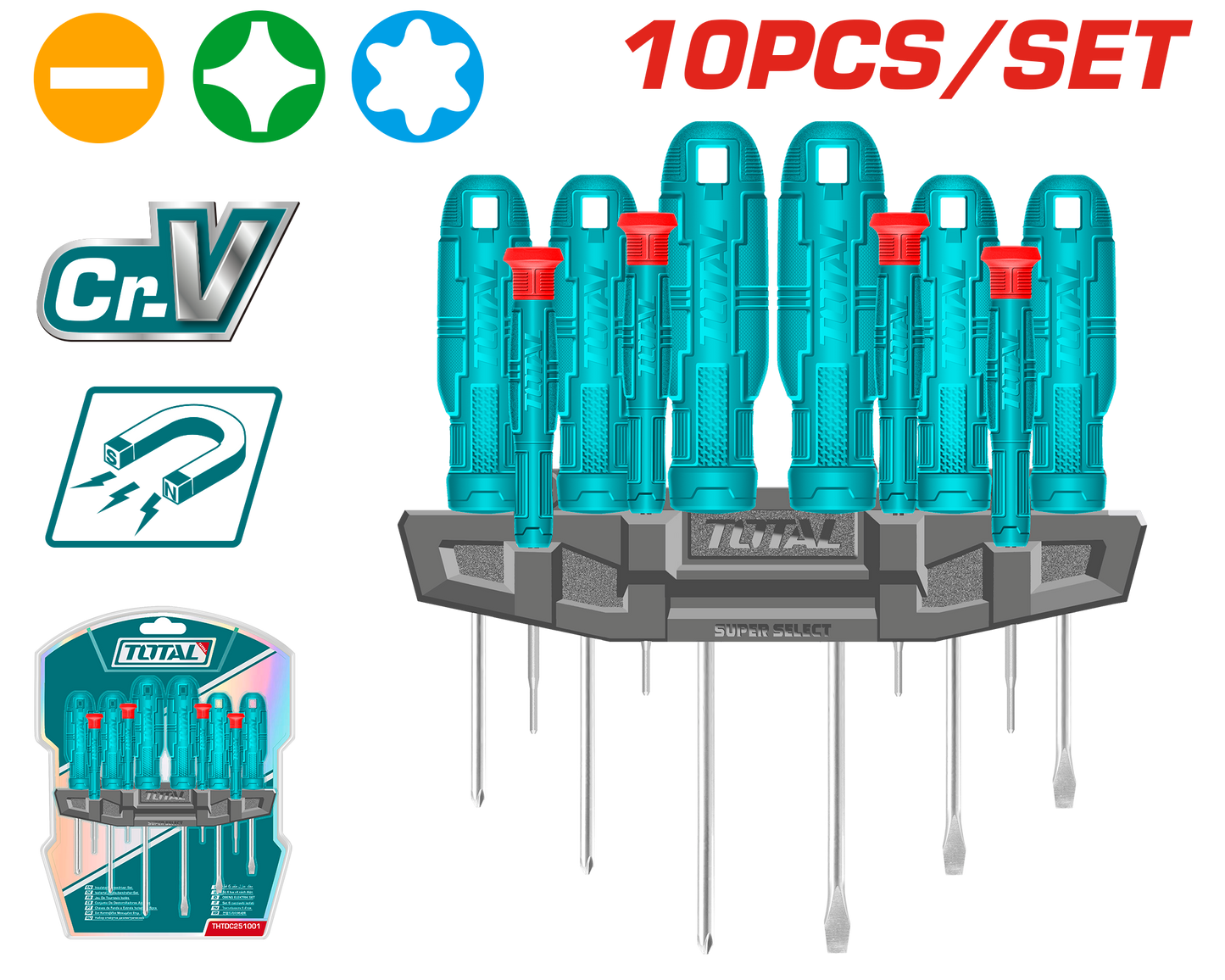 Screwdriver & Precision Screwdriver Set (10pcs)