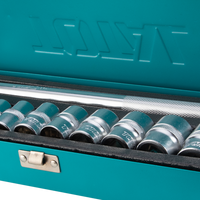 Industrial 1/2" Drive High-Torque Metric Socket & Solid L-Bar Set (10 pieces)