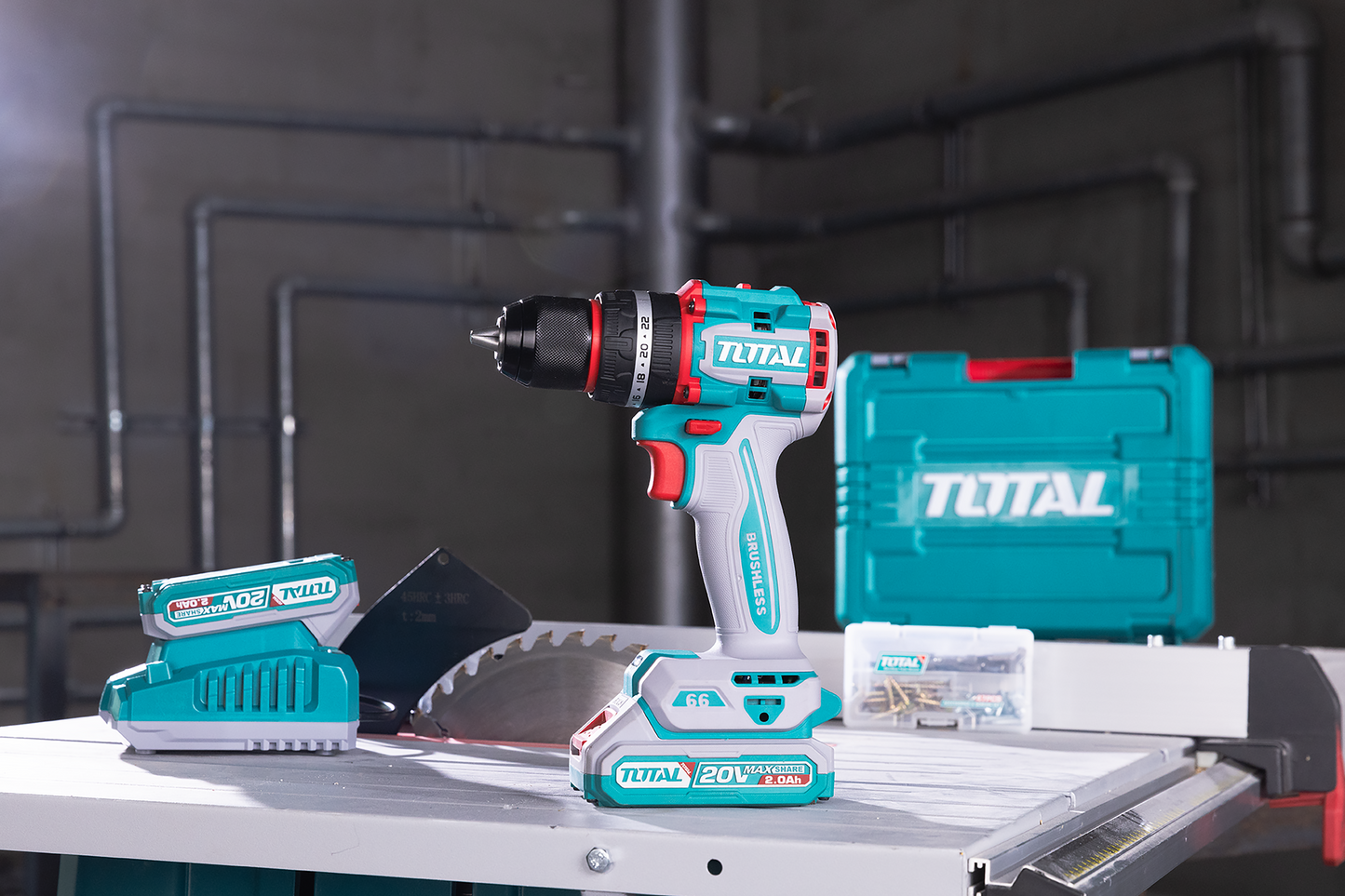 Compact Brushless Cordless Impact Drill 66N.m - P20S 2.0Ah