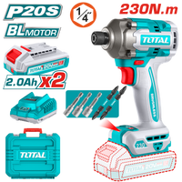 Brushless Cordless Impact Driver 230N.m - 1/4" Hex - P20S 2.0Ah
