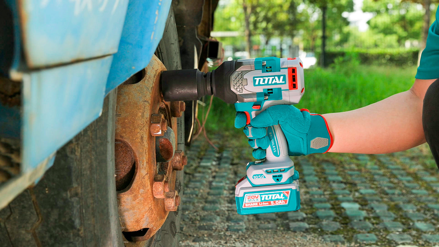 Brushless Cordless Impact Wrench 1050N.m - 3/4" Square Drive - P20S 5.0Ah