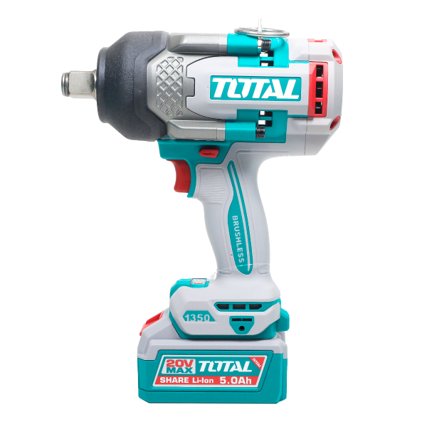 Brushless Cordless High-Torque Impact Wrench 1350N.m - 3/4" Square Drive - P20S 5.0Ah