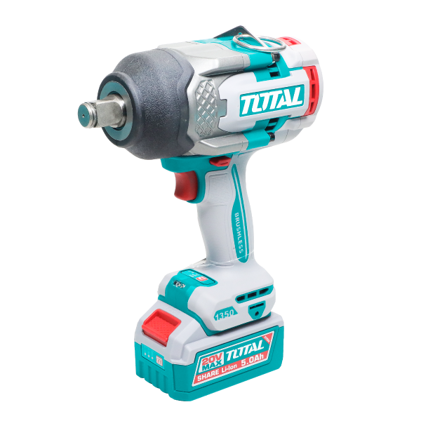 Brushless Cordless High-Torque Impact Wrench 1350N.m - 3/4" Square Drive - P20S 5.0Ah