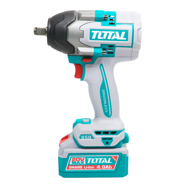 Industrial Brushless Cordless 1/2" Square Drive Impact Wrench 850Nm/ 1000Nm - P20S 4.0Ah