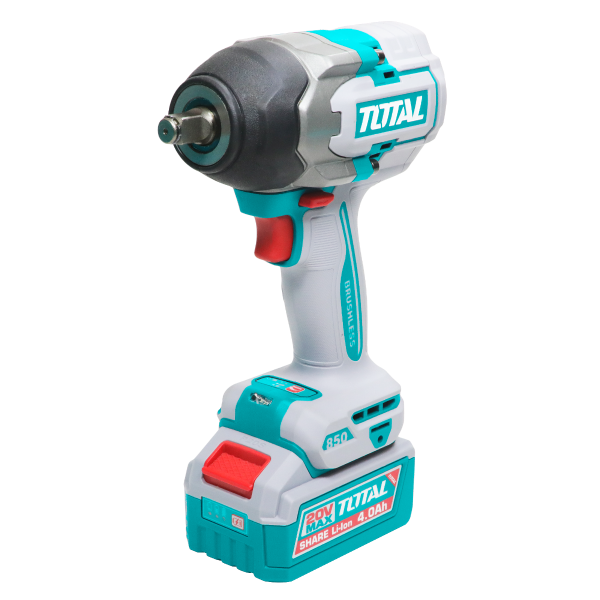 Industrial Brushless Cordless 1/2" Square Drive Impact Wrench 850Nm/ 1000Nm - P20S 4.0Ah