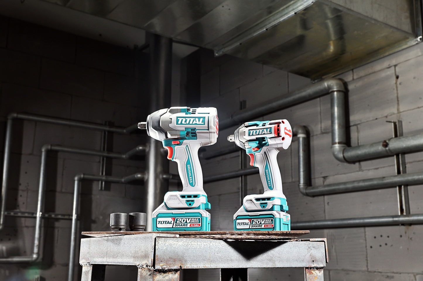 Industrial Brushless Cordless 1/2" Square Drive Impact Wrench 850Nm/ 1000Nm - P20S 4.0Ah
