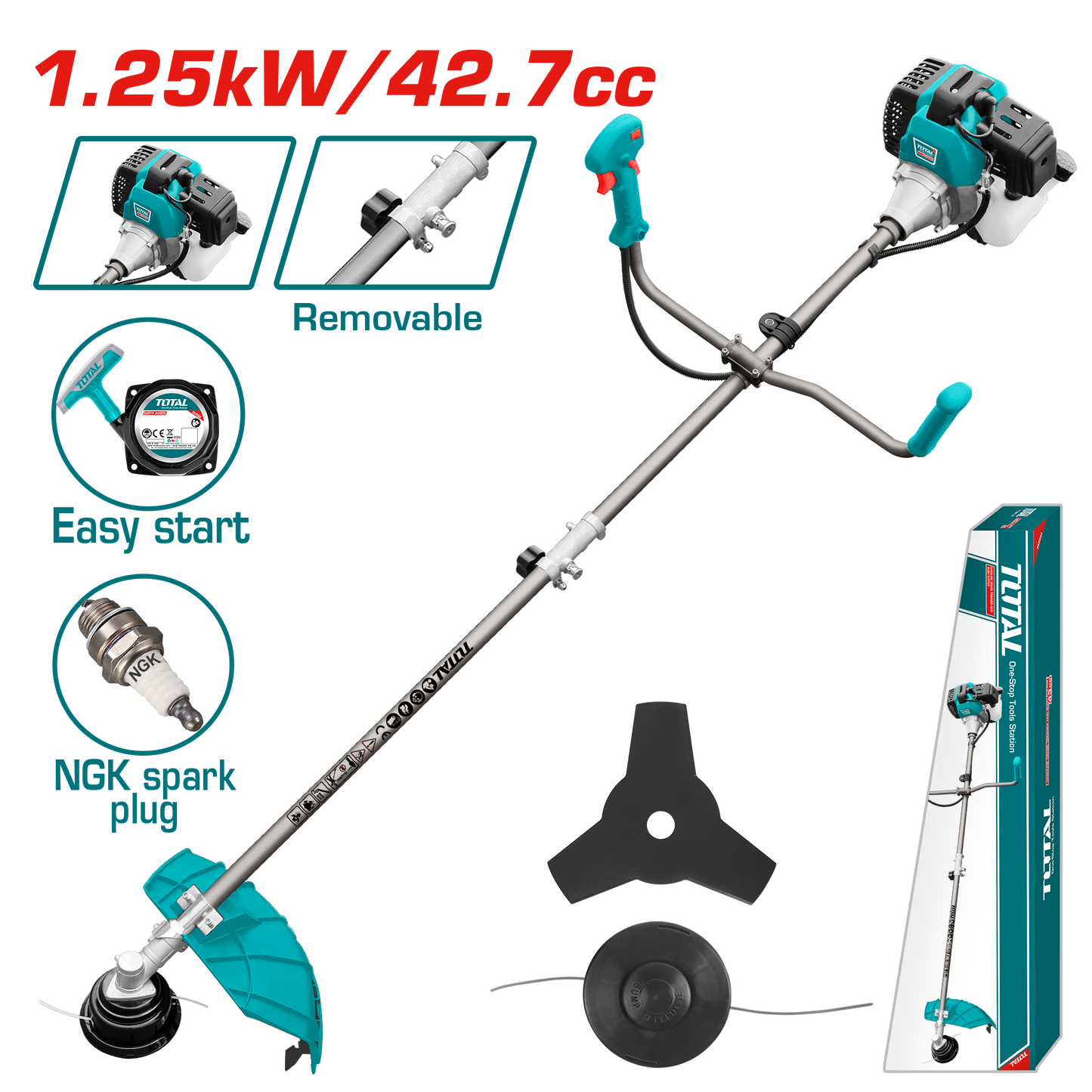 Gasoline Grass Trimmer & Brush Cutter 1.25kW 42.7cc