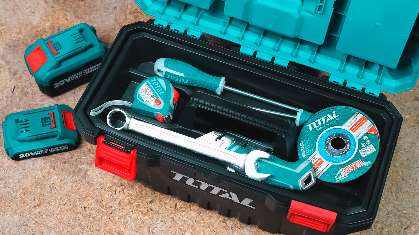 High-Impact Polypropylene Tool Box Storage System 14" + 17" + 20" (3 pieces)