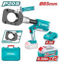Cordless Industrial Hydraulic Cable Cutter Ø85mm - 60KN - P20S 5.0Ah