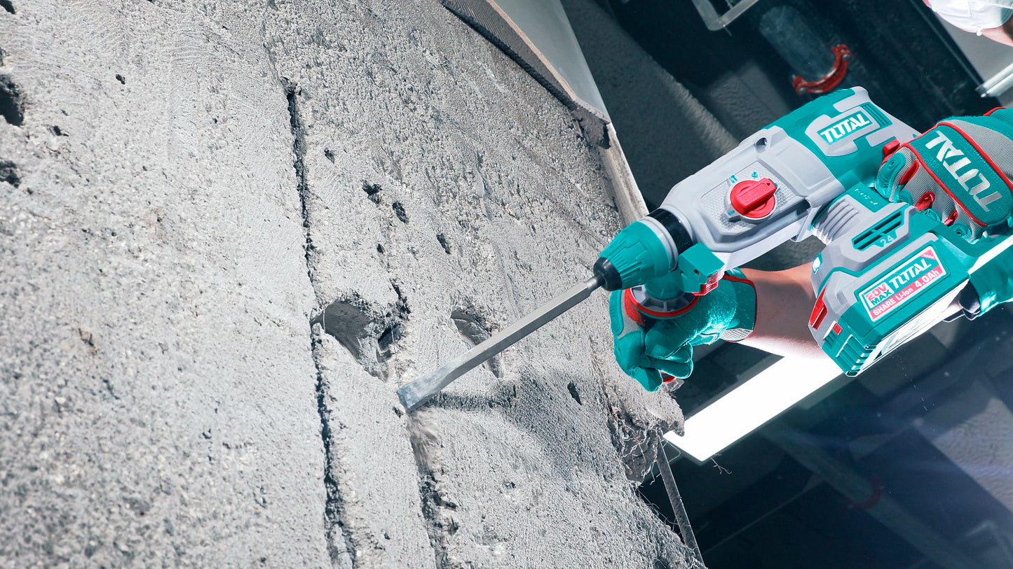 Industrial Brushless Cordless Rotary Hammer 24mm(15/16") - SDS Plus - P20S 4.0Ah