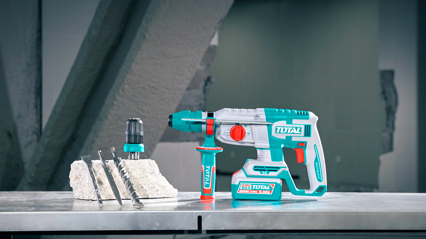 Brushless Cordless Rotary Hammer 26mm(1") - SDS Plus - P20S 4.0Ah