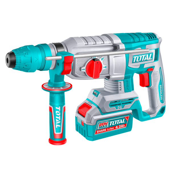 Industrial Brushless Cordless Rotary Hammer Ø26mm(1") - SDS Plus - P20S 4.0Ah