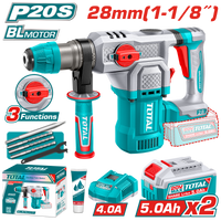 Industrial Brushless Cordless Rotary Hammer Ø28mm - SDS Plus - P20S 5.0Ah