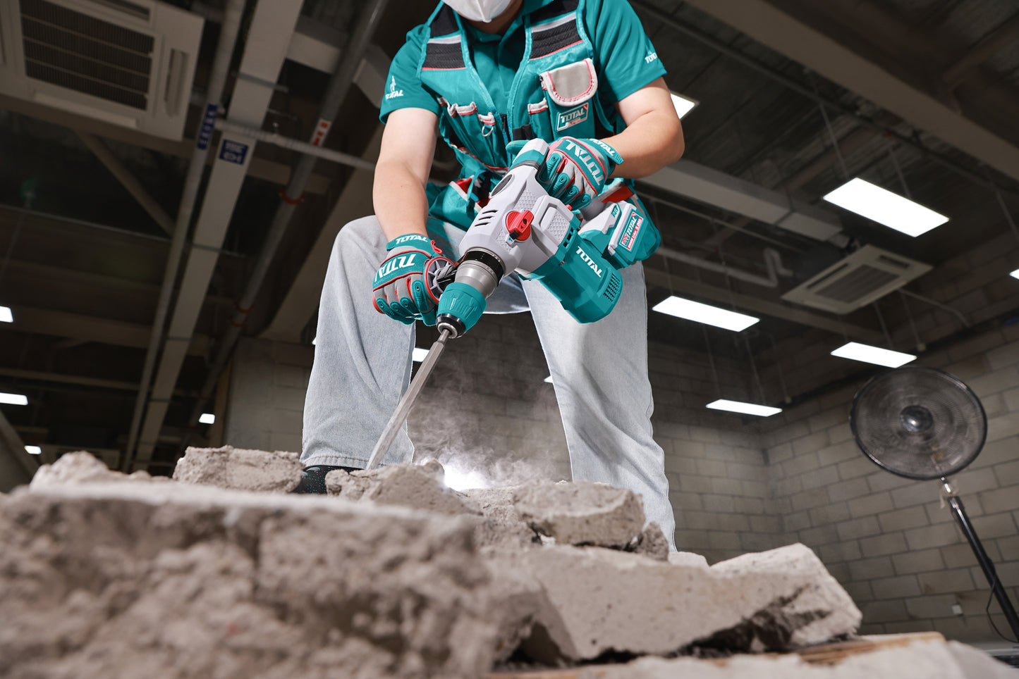 Industrial Brushless Cordless Rotary Hammer Ø28mm - SDS Plus - P20S 5.0Ah