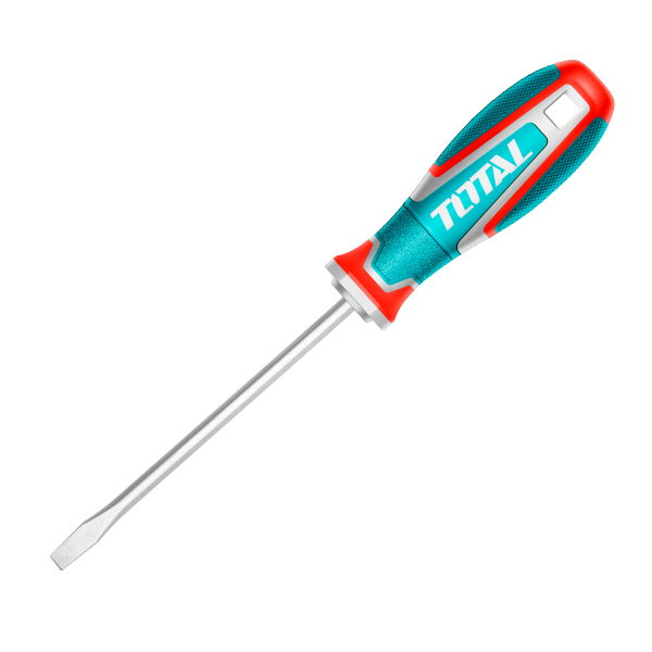 Industrial S2 Steel Heavy-Duty Flathead Screwdriver SL8x200mm