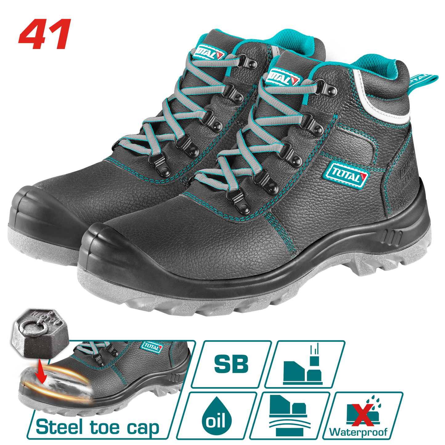 Safety Boots with Steel Toe Cap
