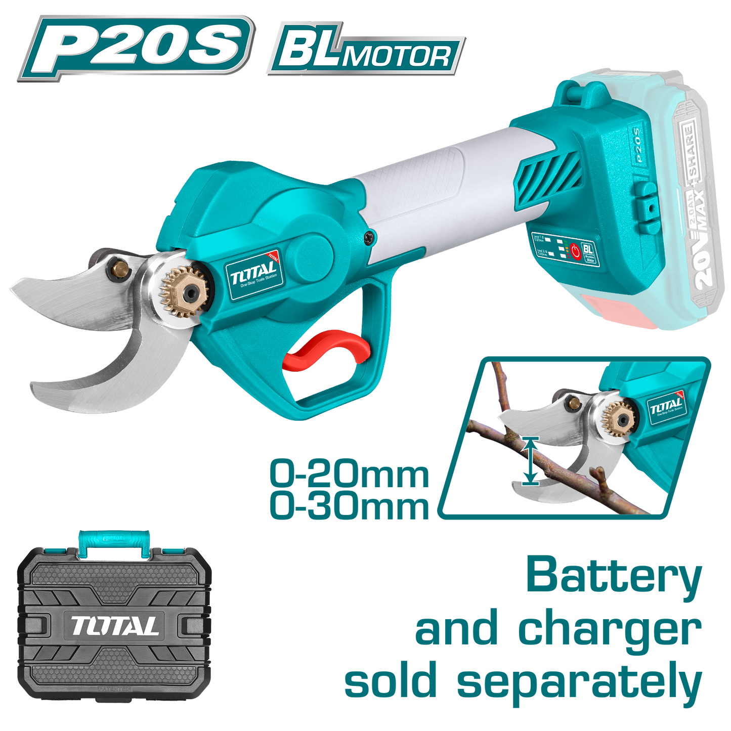 Cordless Brushless Gauge Straight Shear P20S