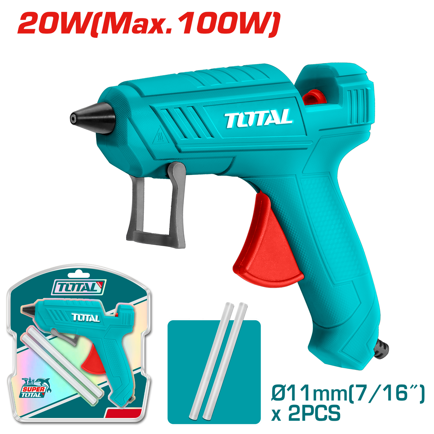 High-Output Hot Melt Glue Gun 20W (100W)