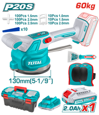 Cordless Tile Vibration & Suction Machine 60kg - P20S 2.0Ah