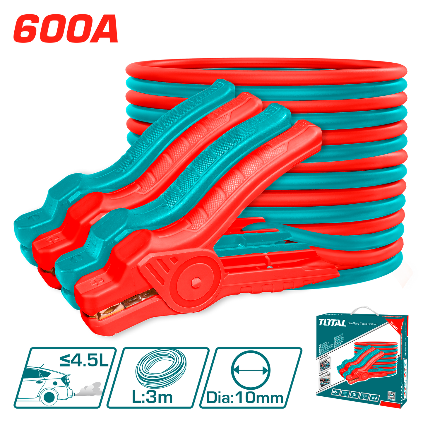 Booster Cable 600AMP, 3M