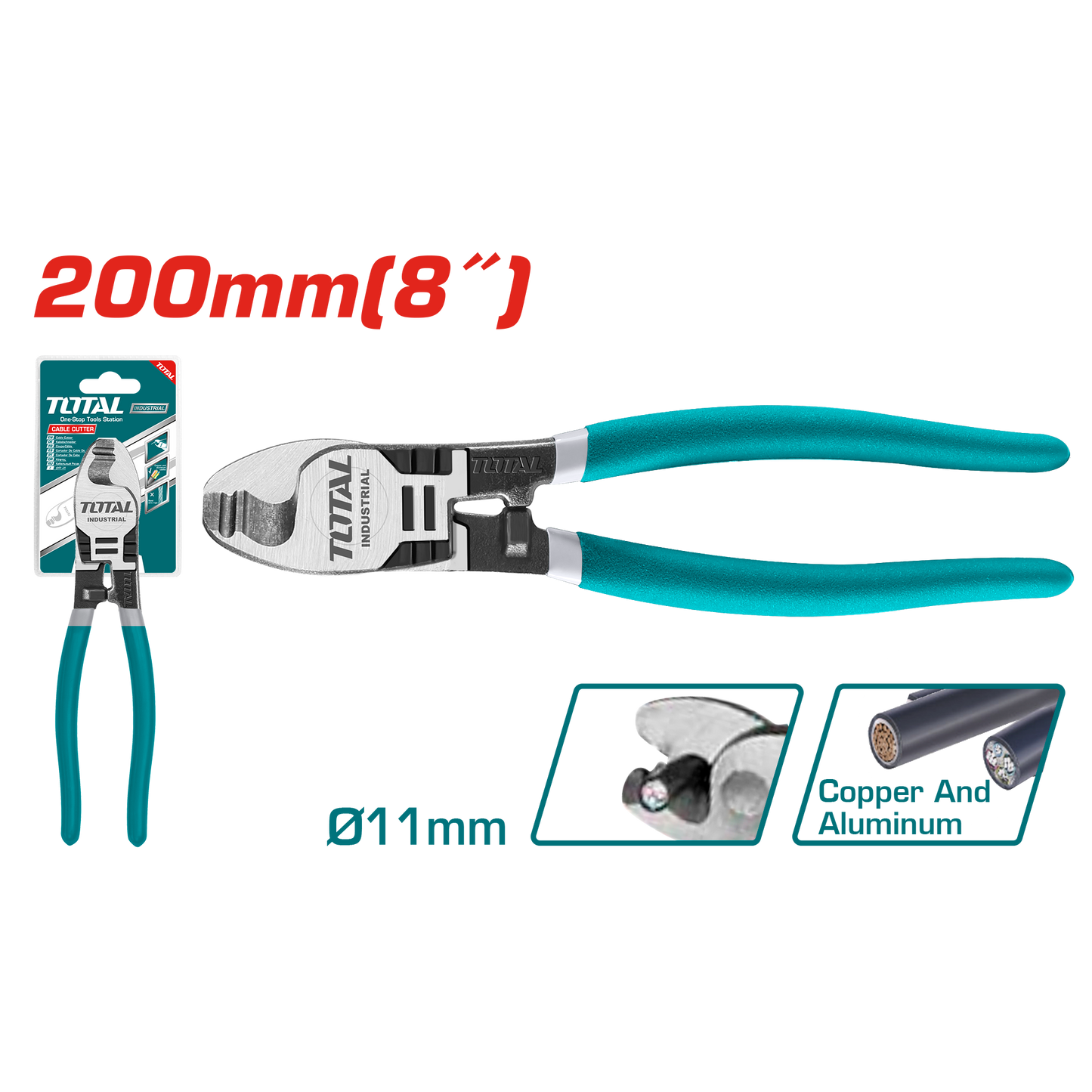 Cable Cutter, Size: 8"