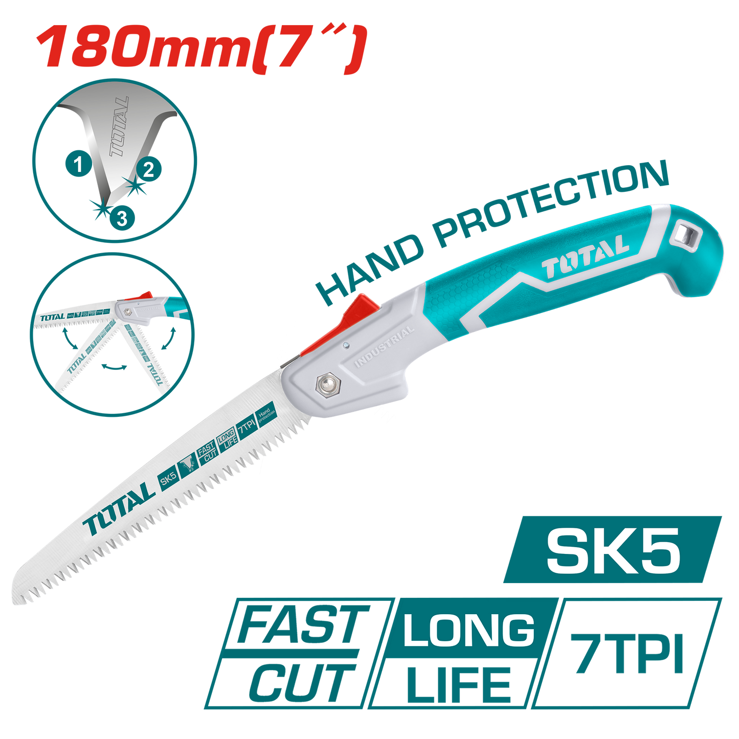 Folding Saw, 7"/180mm