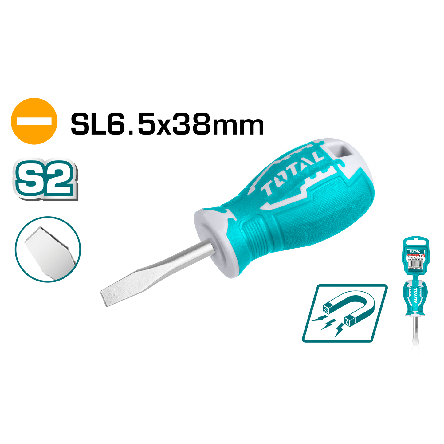 Slotted Screwdriver 6.5 x 38mm